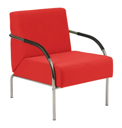 SPA 1 chrom, látka SUE S 2 - látka červená